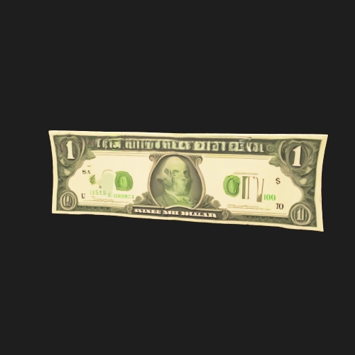 US Dollar Bill Meshy poster